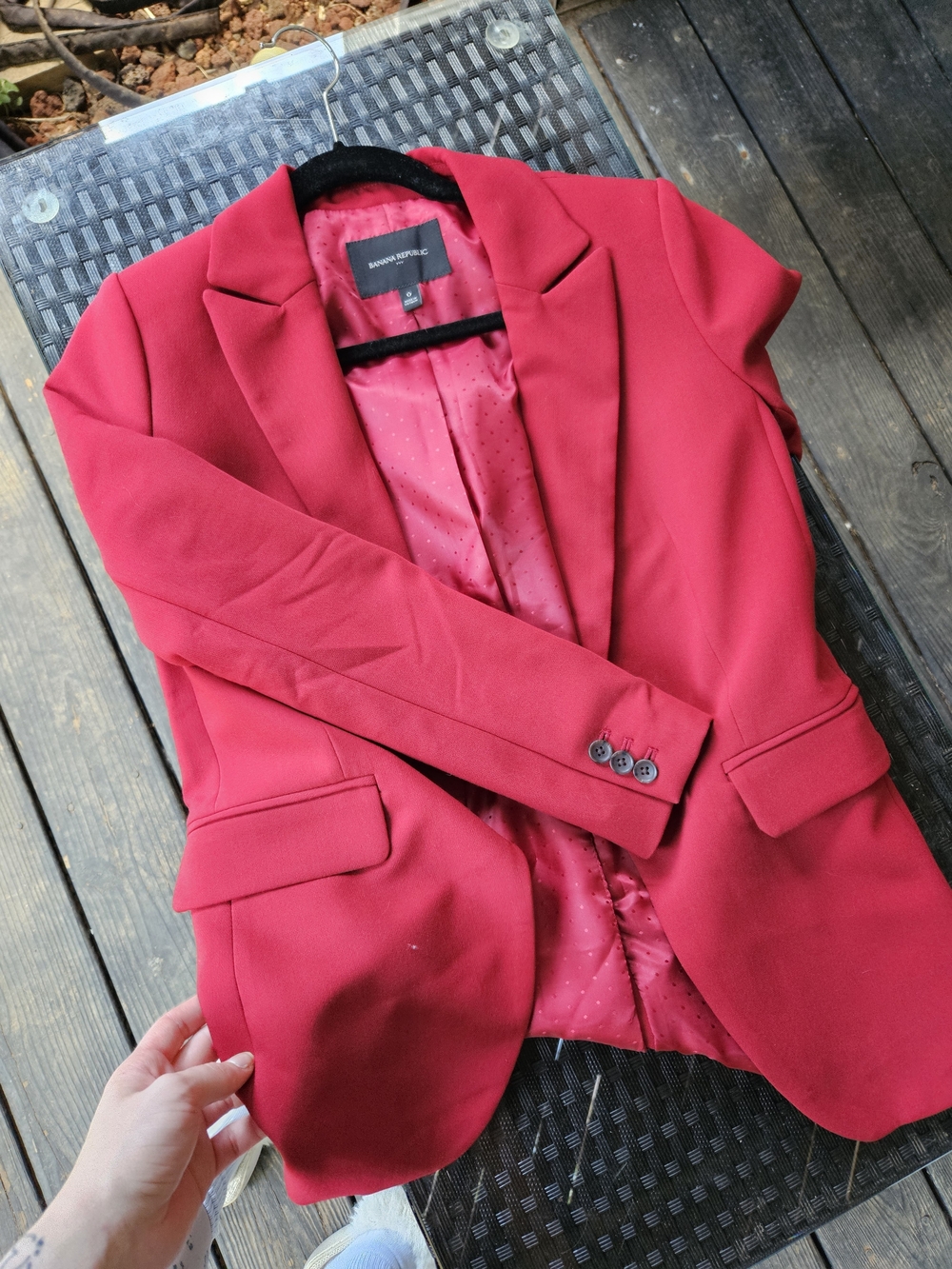 Banana Republic Red Tailored Women's Blazer